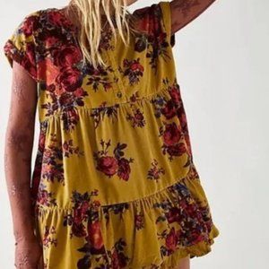 NWOT Free People Harper corduroy tunic mini dress